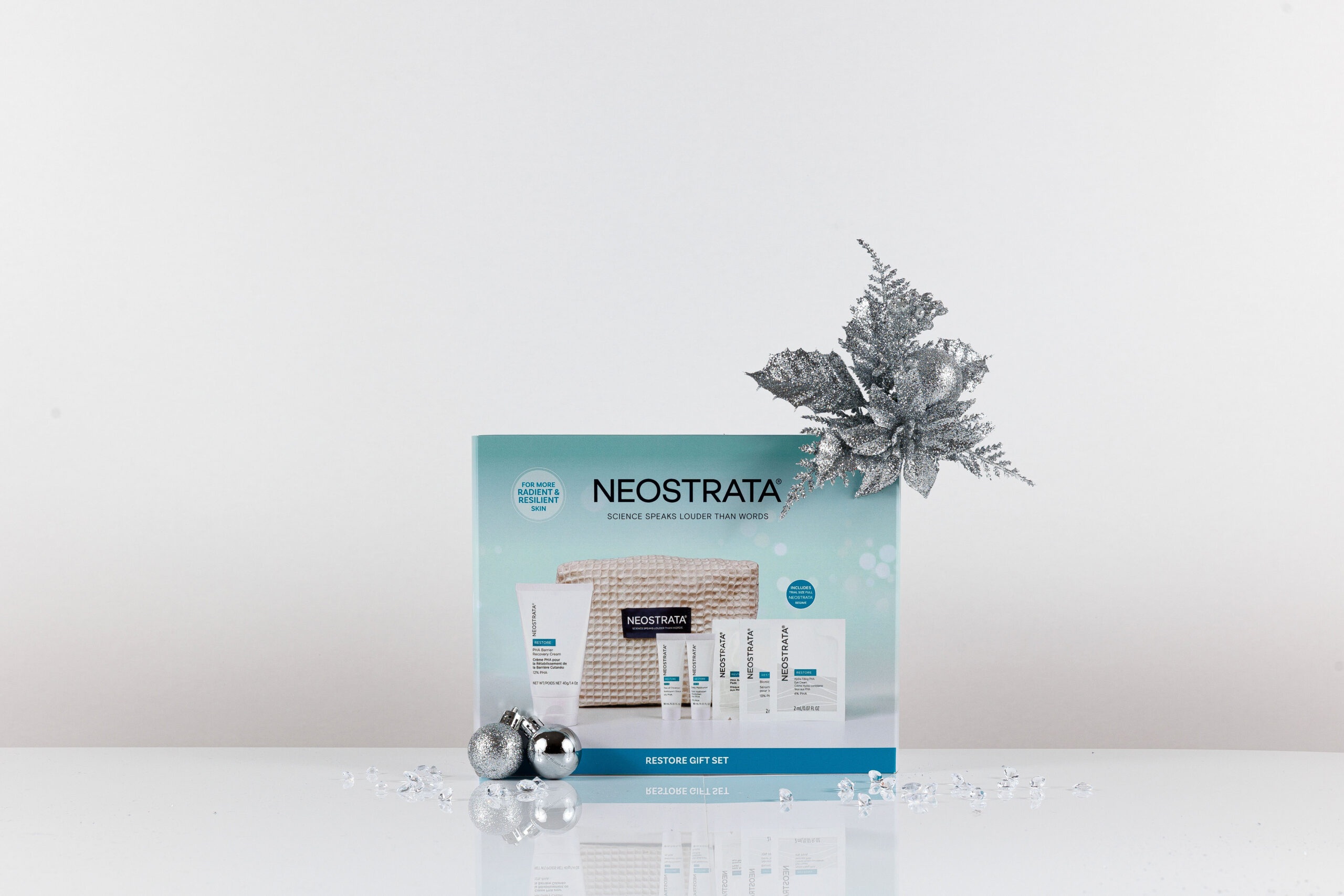 NEOSTRATA Restore Gift Set gift box with Christmas decorations
